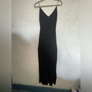 Black floor length dress